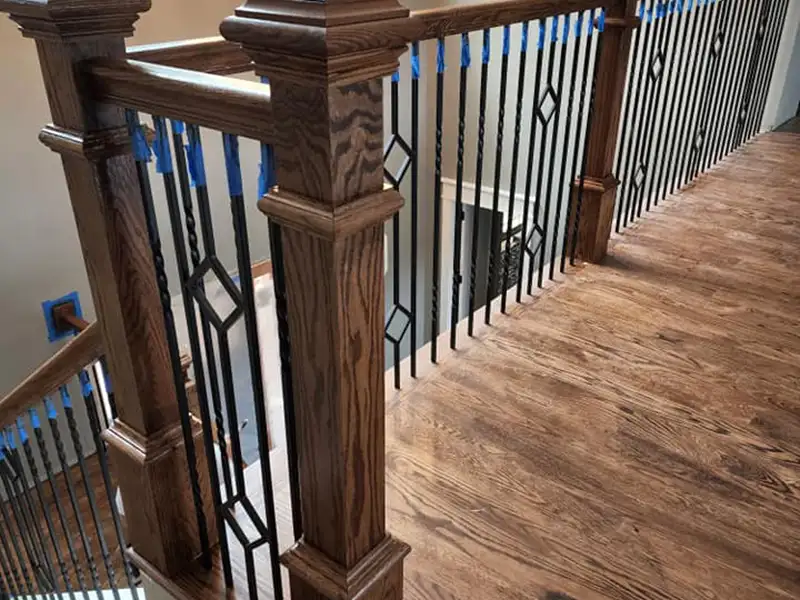 Wood Stain Handrails Columbia SC